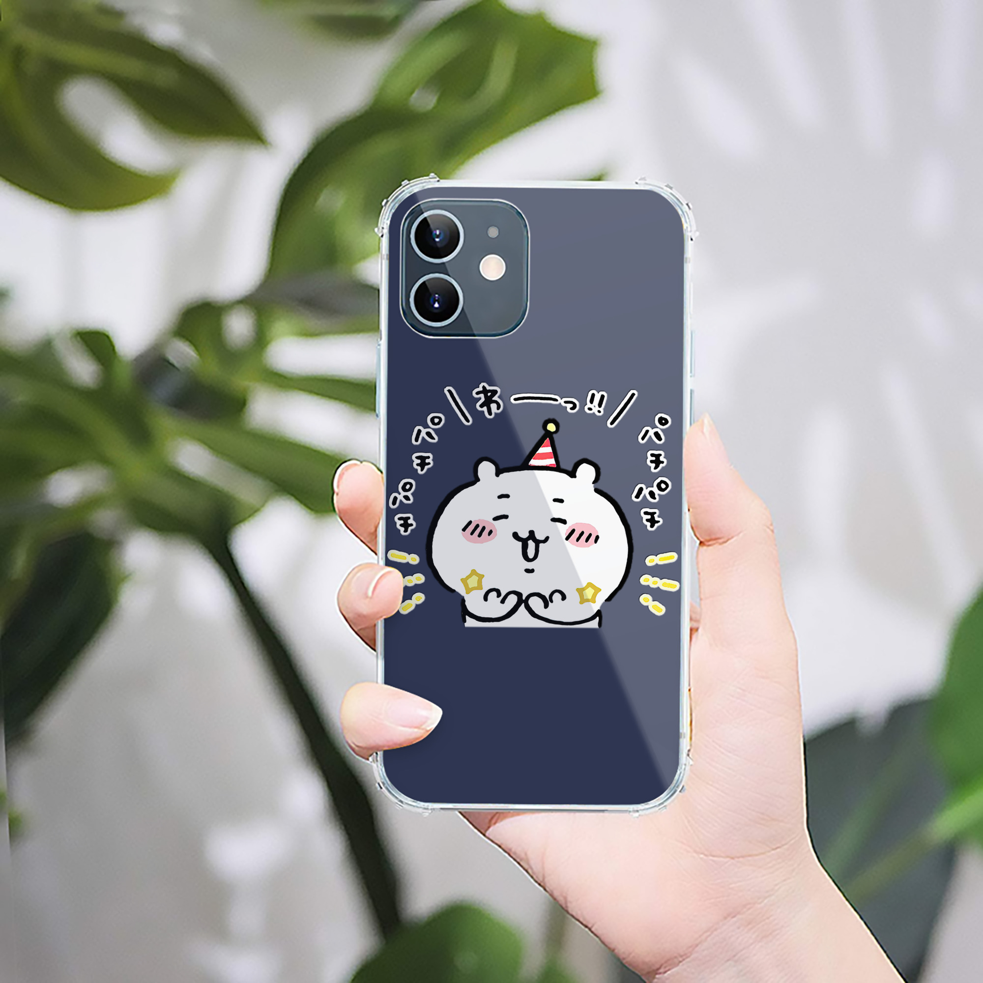 （画像用） ちいかわ ちいかわ Chii-kawa chiikawa 【iPhone 12シリーズ対応】透明スマホケース（クリアソフトケース）